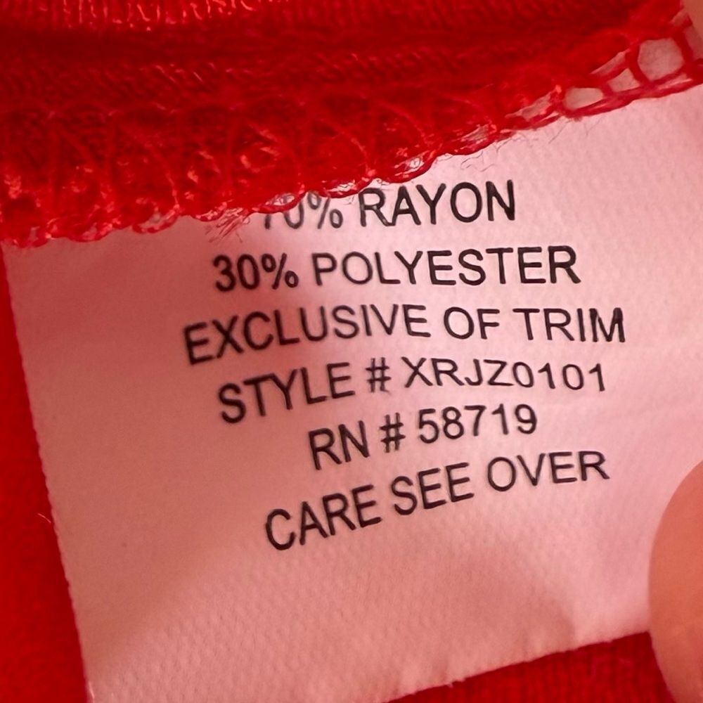 Collection B Red Tunic Top - Picture 4 of 5